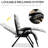 Portable Chair, Gray, With Side Tray And Padded , 264Lbs Capacity, Indoor & Outdoor Folding Lounge Form-Fitting Bungee Suspensions Tray, Support