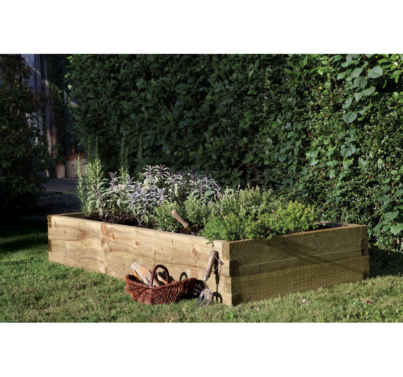 Caledonian Handmade Wood Raised Garden Bed