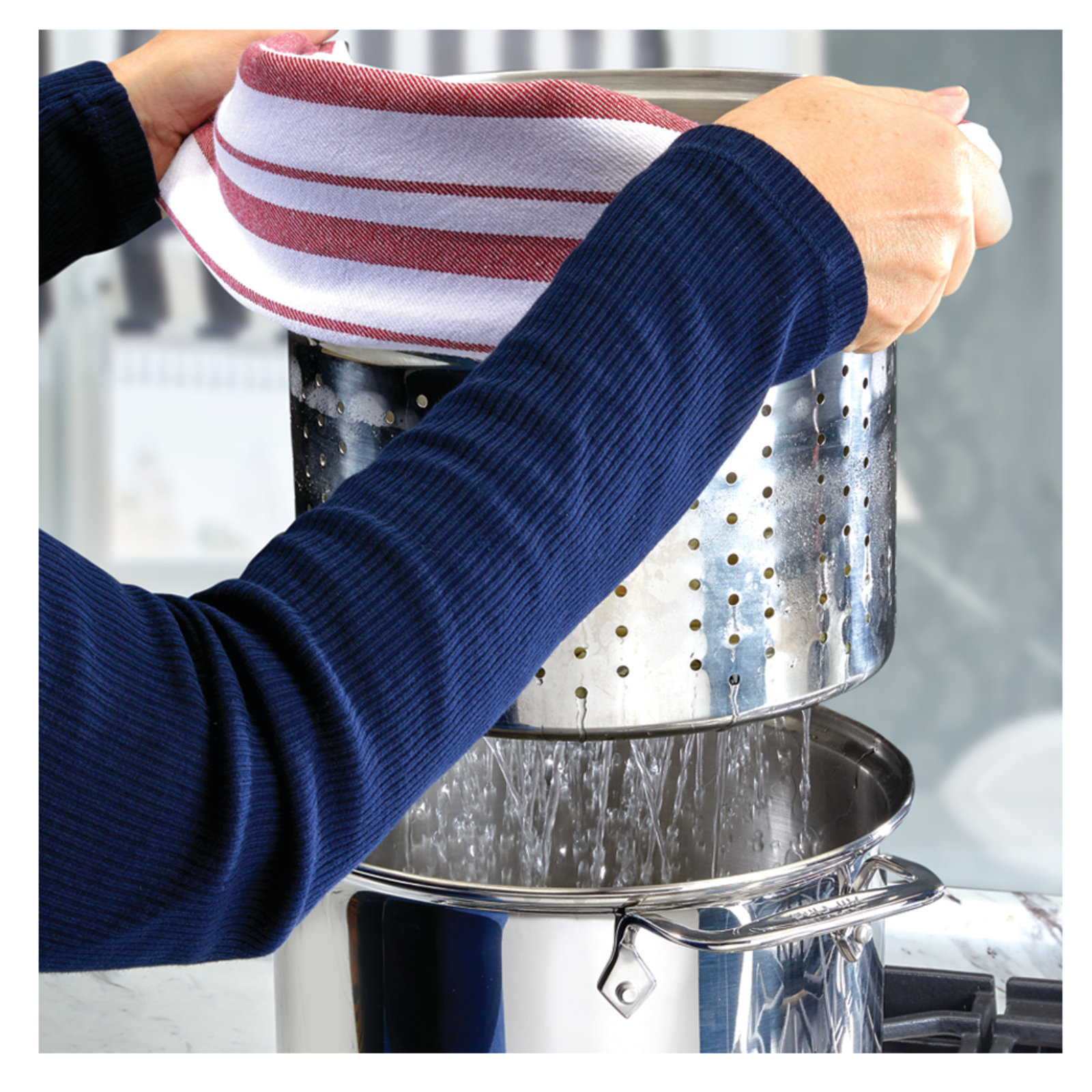 All-Clad Specialty 8 qt. Stainless Steel Steamer Pot with Lid