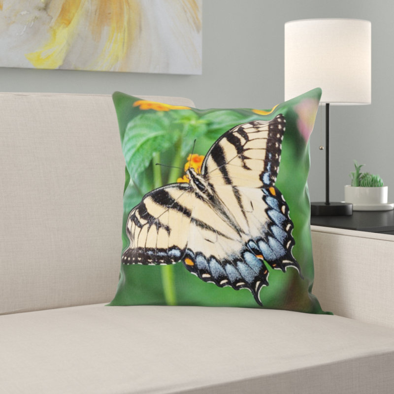 Coussin décoratif papillon