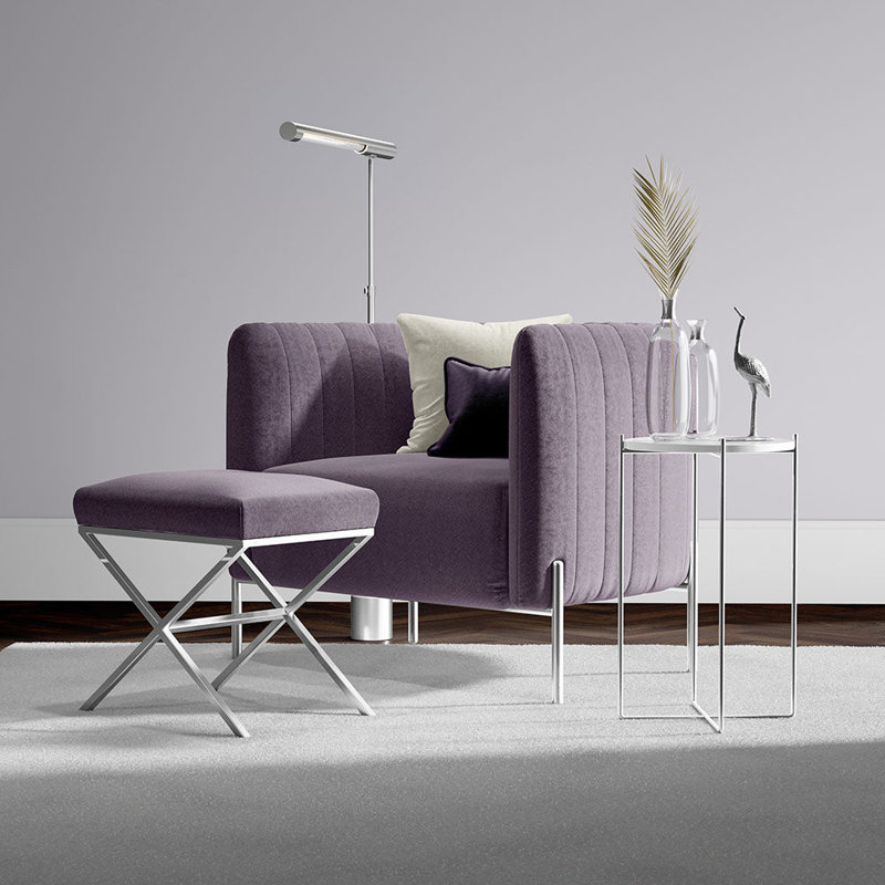 Tissu en crêpe, Mauve