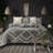 Modern & Contemporary Cotton Geometric Coverlet-2077048123