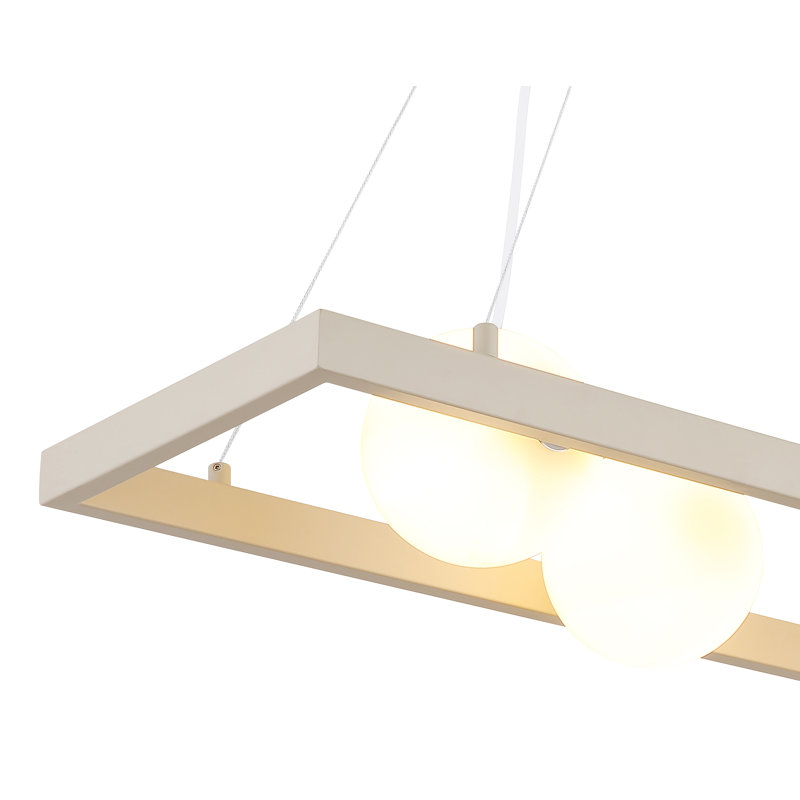 Taimur 4 - Light Natural Geometric Pendant