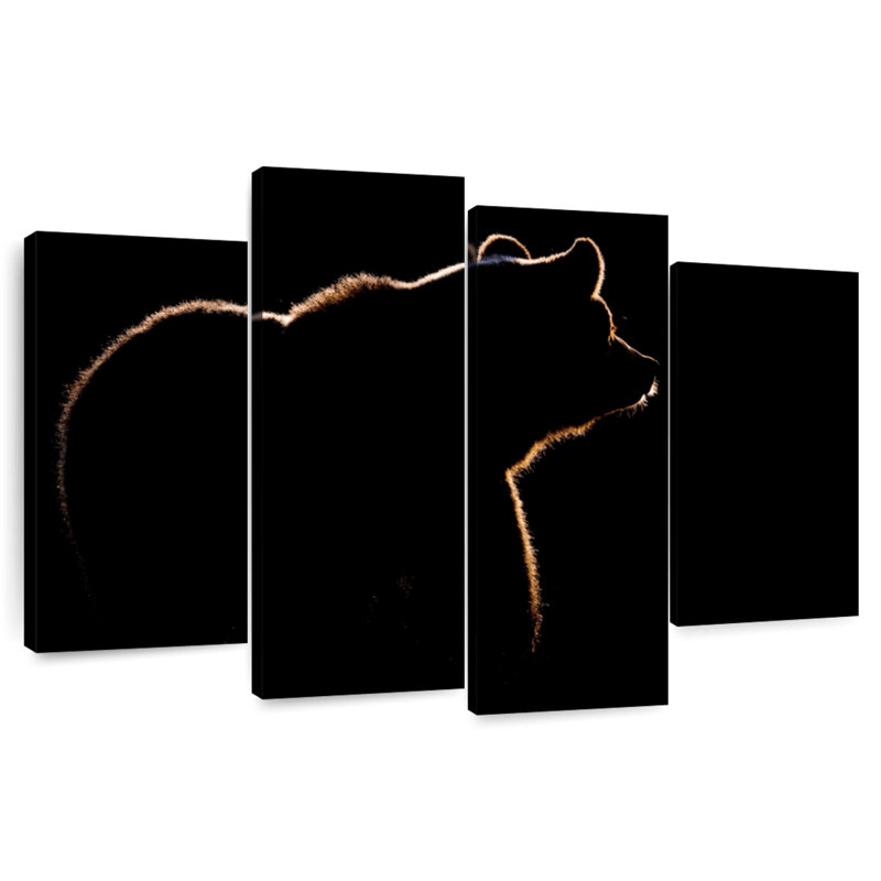 Brampt Bear Silhouette, 32" H x 52" W