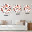 Oriental Rainbow Carps - Horloge murale à motifs-190233073