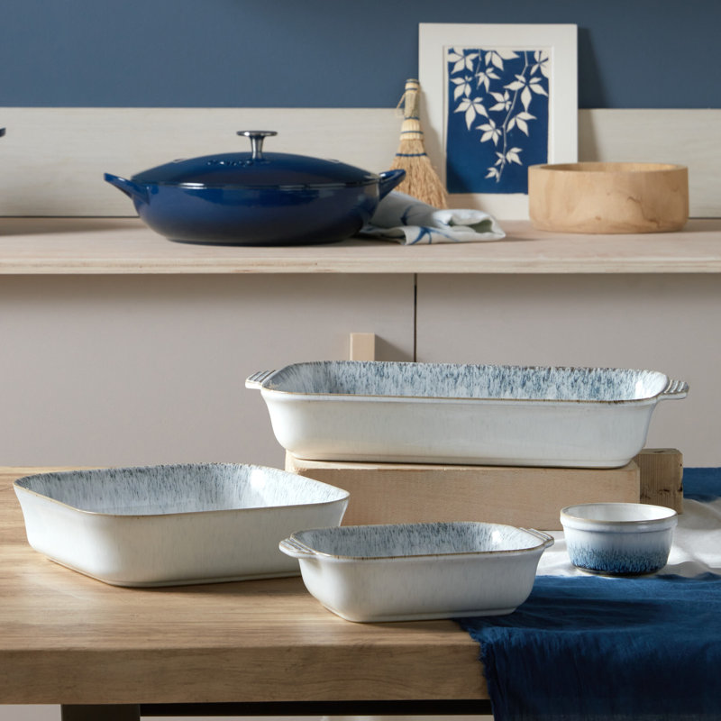 Denby Stoneware Ramekin Set, Kiln Blue