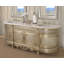 Meuble-lavabo double mural 84 po Normandie Platina