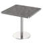 Table carrée bistro moderne tulipe 31,5 pouces avec plateau en faux marbre (sans la chaise)-1519993270