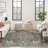 Knibbs Machine Woven Polypropylene/Polyester Area Rug in Gray-2070152164