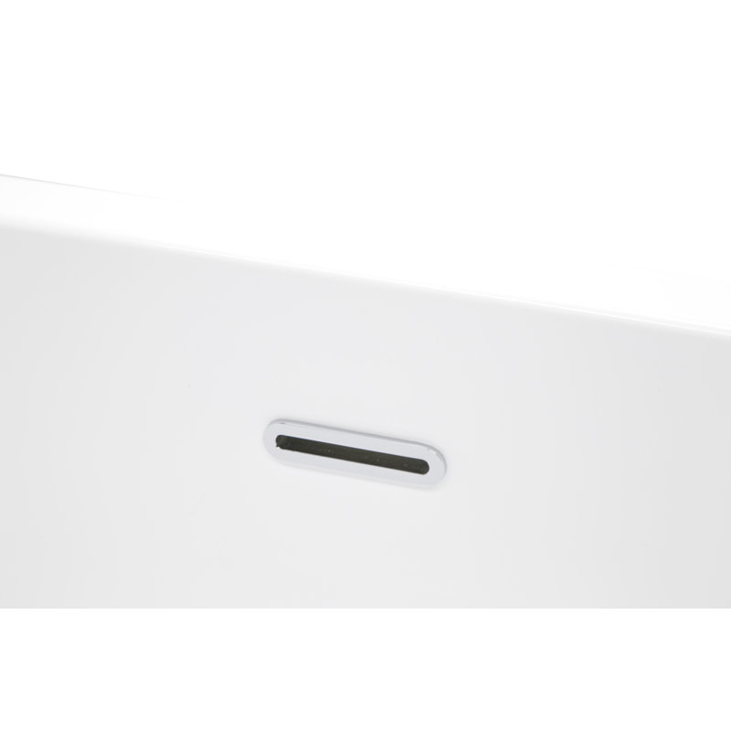 Nimbus 66.75'' x 24.25'' Soaking Acrylic Bathtub