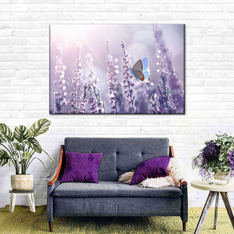 Lavande, reproduction sur toile, H 16 po x l 24 po x P 1,25 po