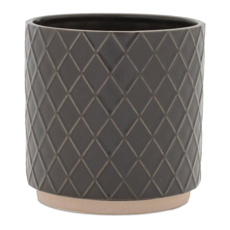Ceramic Diamond Pattern Planter