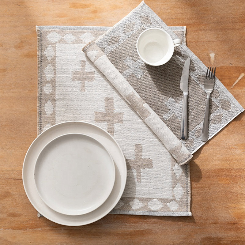 Alok Cotton No Pattern Rectangle Placemat