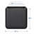 Kute Nest Indoor/Outdoor H18" Cubo Fiberstone Planter - Tricorn Black - Pot Opening 15"-2110195489-2110195491