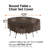 Nathanael Outdoor Patio Dining Set Cover