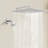 12 Inch Adjustable Extension Arm High-Pressure Rain Shower Head, Rain Fixed Shower Head-121108234
