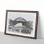 Tyne Bridge Linking Newcastle in Abstract - Picture Frame Graphic Art Print-55778341-55778342