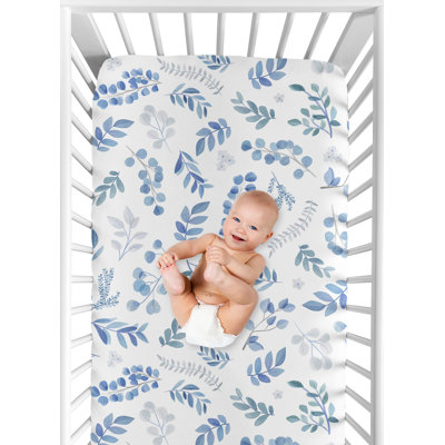 Drap-housse pour lit de bébé Botanical Leaf