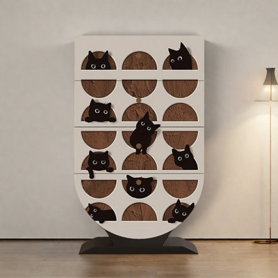 Modern Four  Drawer Storage Accent  Chest