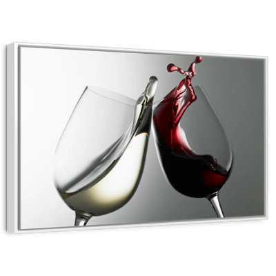 Blanc et vin rouge