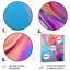 "Transitional" rose et bleu formes VI - art mural abstrait sur toile en métal-2044009585