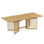  Ensemble de salle à manger extensible 83,9 "avec 2 feuilles amovibles et 8 chaises rembourrées Farmhouse