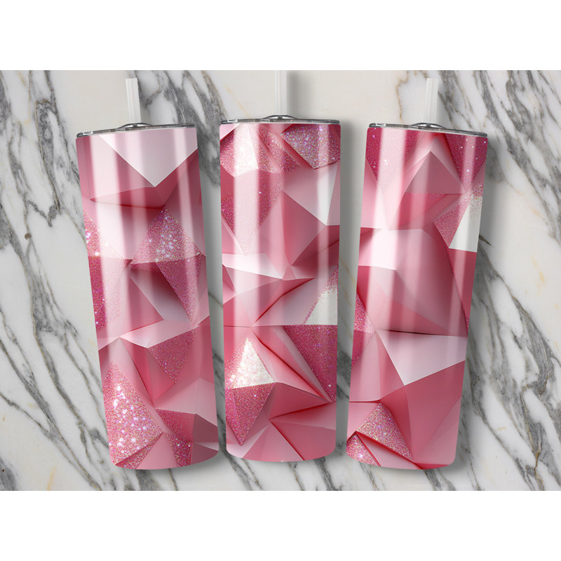 Choose Handmade Tumblers 591ml Vacuum Insulated Stainless Steel (18/8) Travel Tumbler with Straw