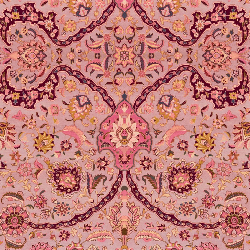 Zanjan 9.84' L x 70.8" W Wallpaper Roll, Quartz Pink