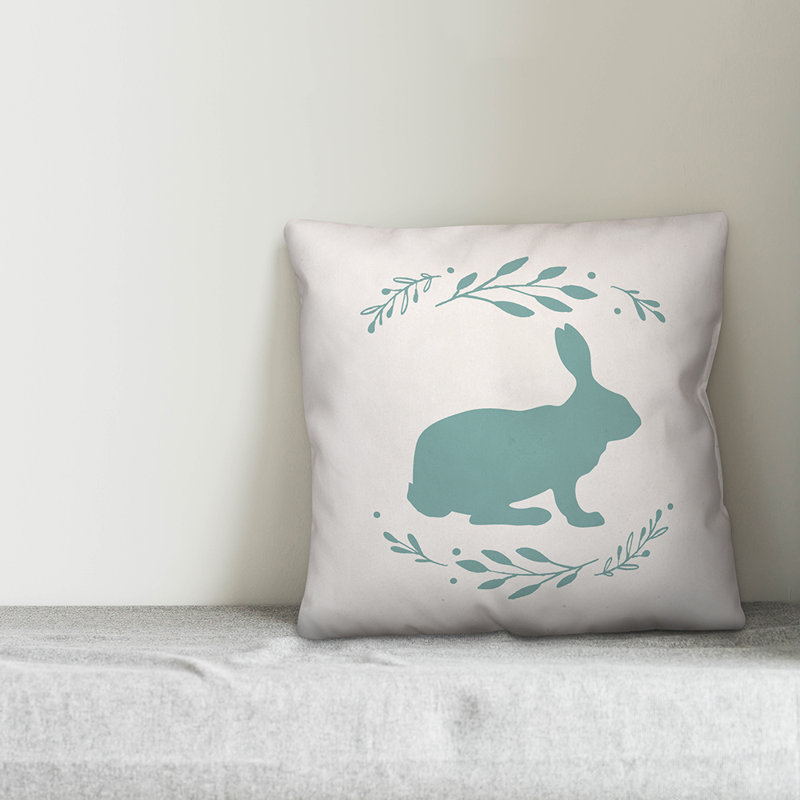  Coussin Bunny, Polyester / Bourre en polyester, 18 po x 18 po