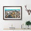 Boston Massachusetts Painting - Single Picture Frame Print on MDF-56634517-56634518