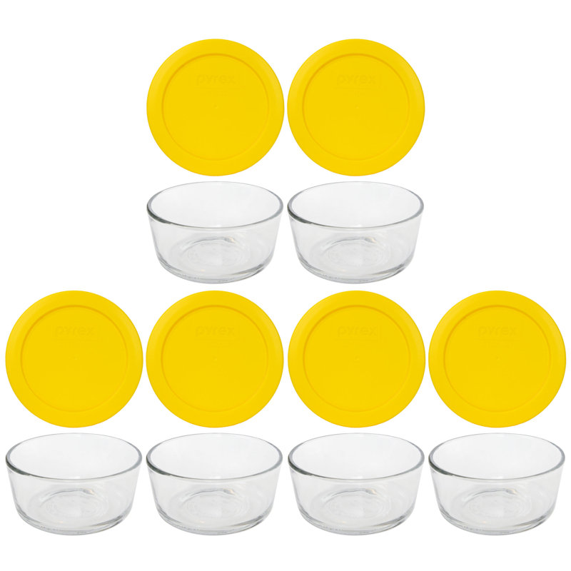 Ensemble de 6 contenants alimentaires Badriya, Jaune citron