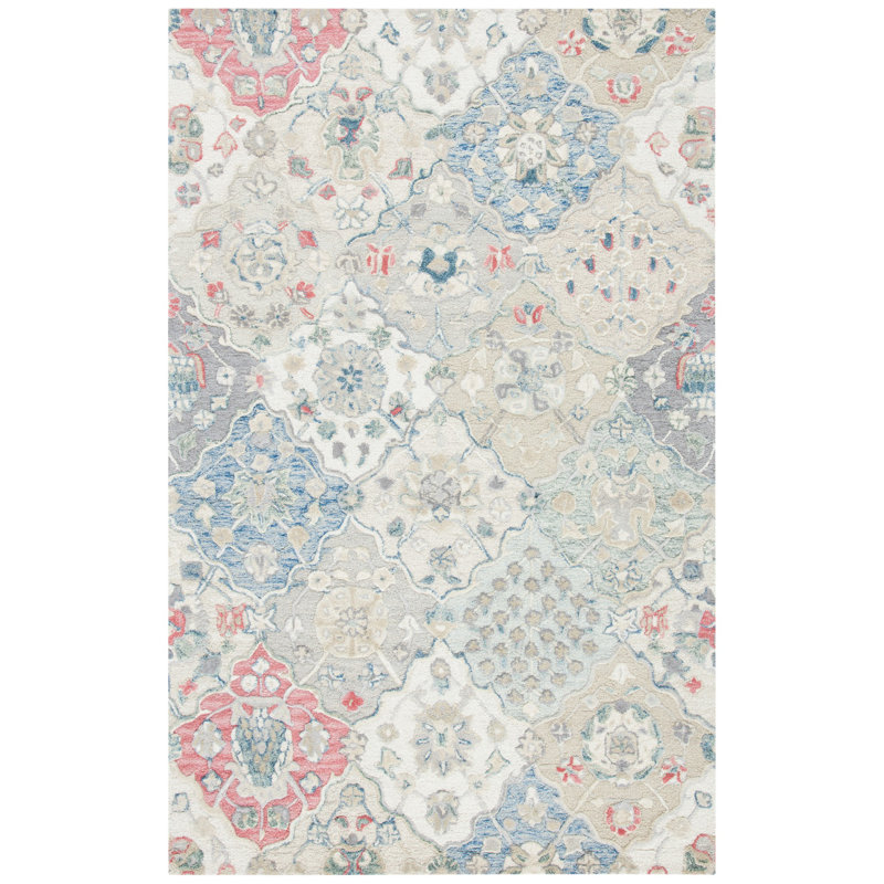 Tecumseth Hand Tufted Wool Oriental Rug, Rectangle 11' x 15'