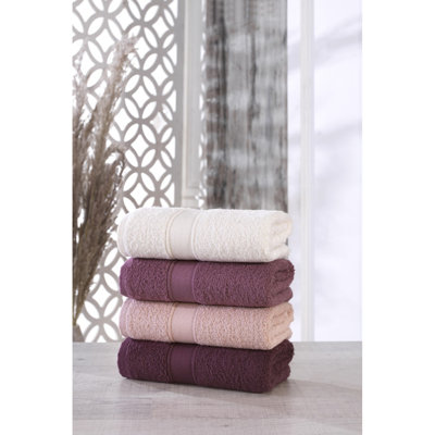 Ensemble de serviettes 4 pièces 100% coton Ciaron