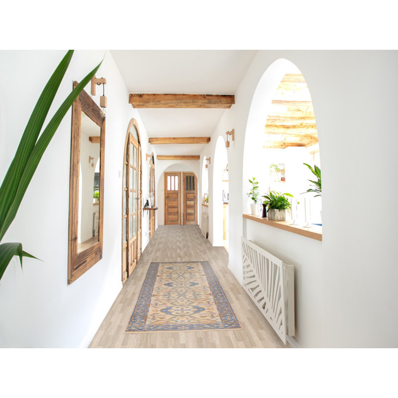 Tapis de couloir oriental en laine Earth Tone Oushak 3 x 8