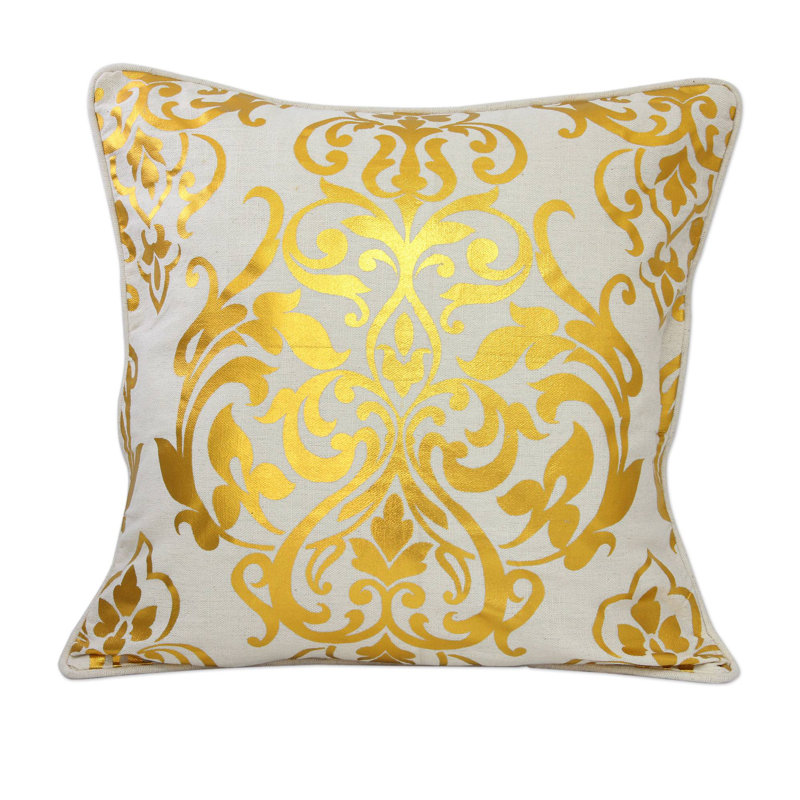 Damask Cotton Pillow Cover