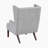 Ferriday 27.5" Flared Arms Chenille Chair-1736313754