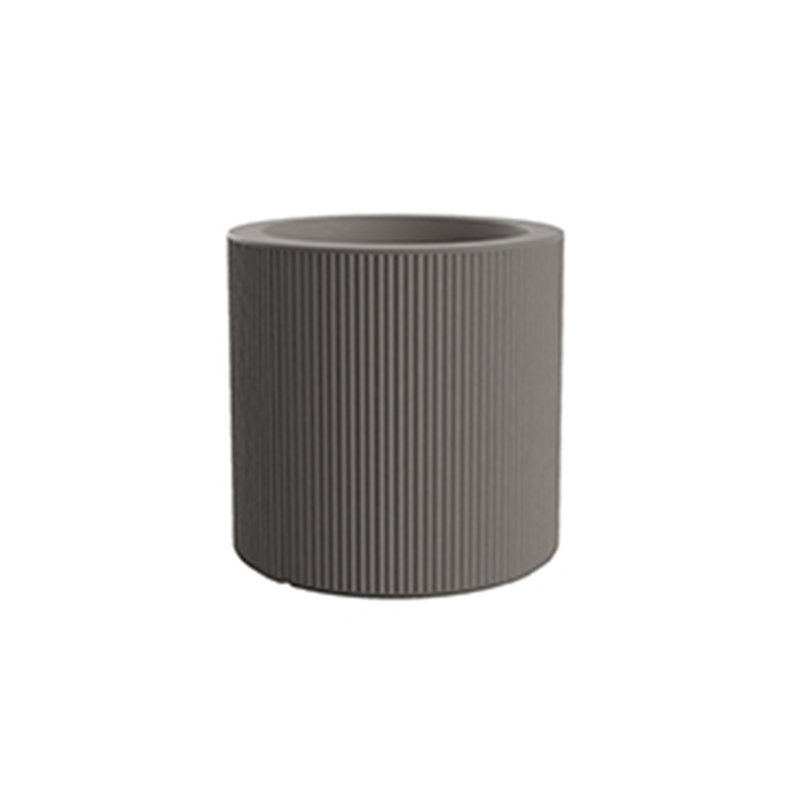 Gatsby Resin Pot Planter, Taupe, 15.75" H x 15.75" W x 15.75" D