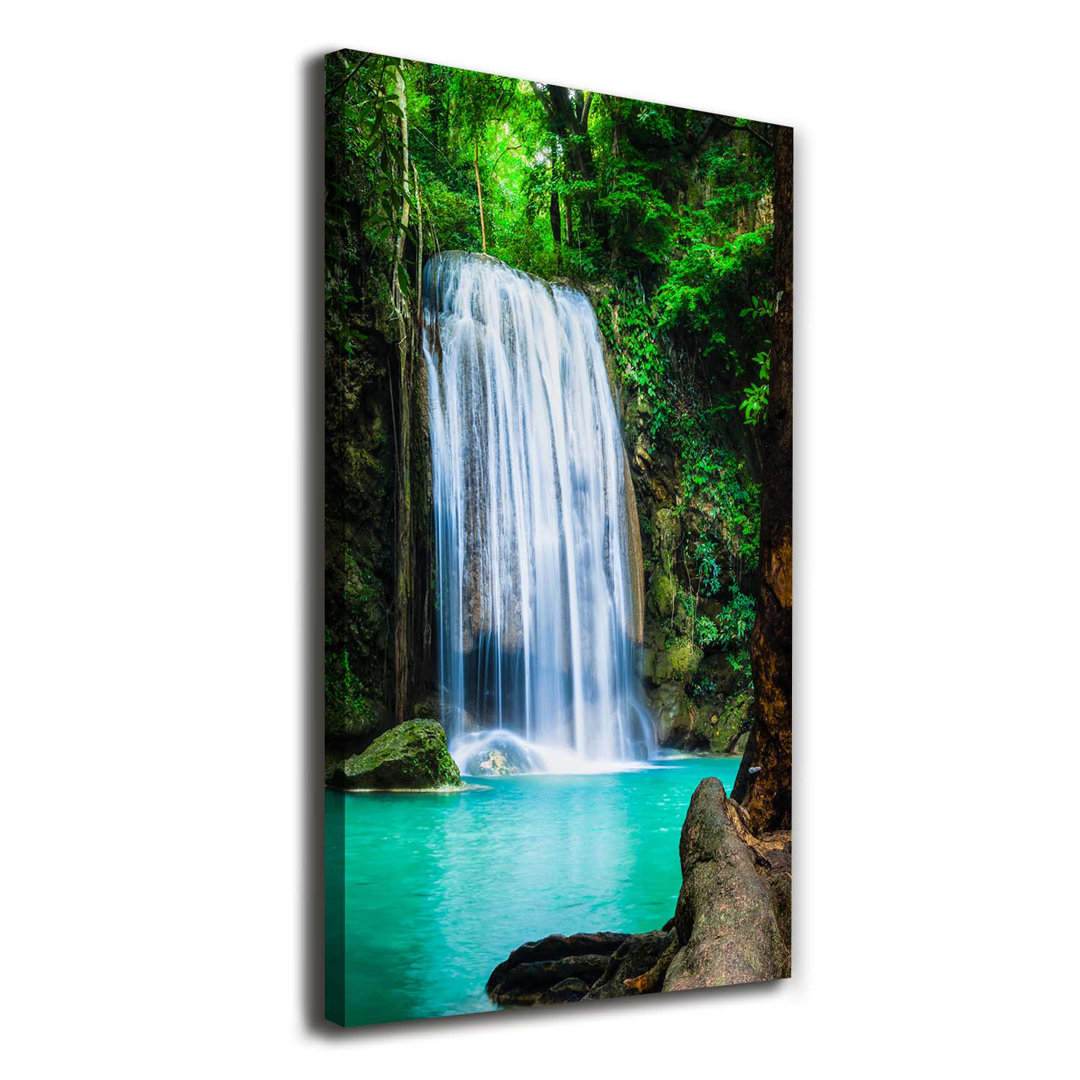 Wasserfall - Kunstdrucke auf Leinwand - Wrapped Canvas