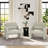 Dylan Modern Upholstered Barrel Armchair, Cream White