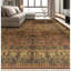 Tapis rouille et beige noué à la main de haute qualité