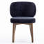 Chaise de salle à manger rembourrée de 20,1 po de largeur, fauteuil d'appoint à haut dossier, sans accoudoirs et pieds en bois massif pour salle à manger, meuble-lavabo, beige, ensemble de 2-1024457919-1023649124