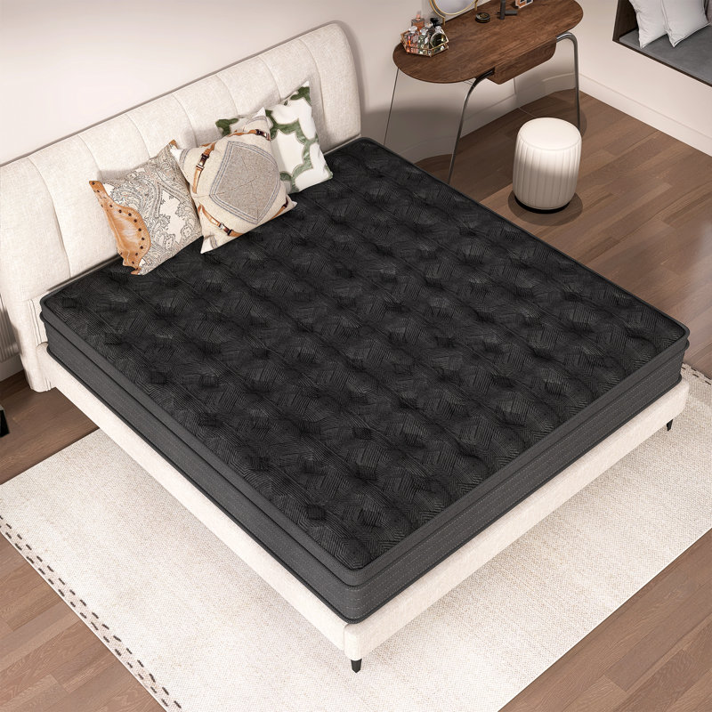 12" Medium Memory Foam Hybrid Mattress In A Box With Pressure Relief, 12", Full