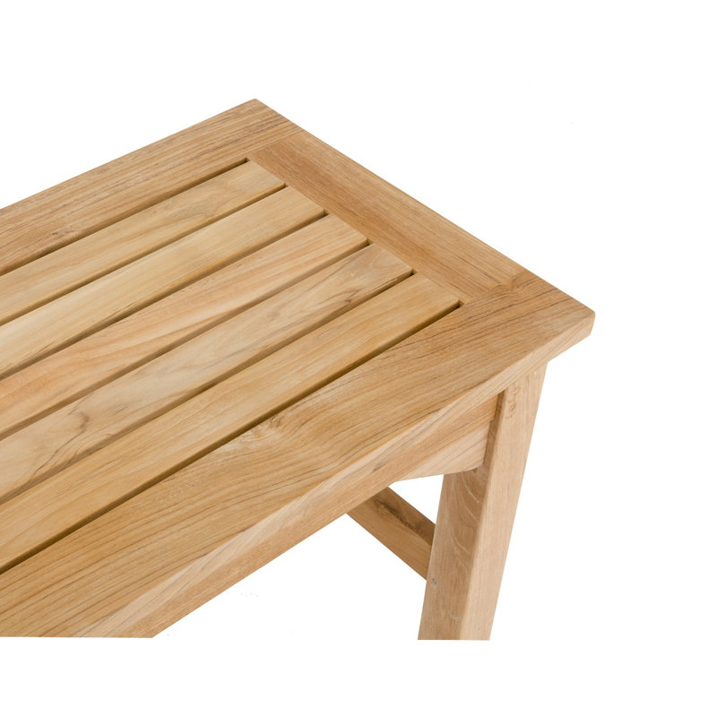 Westminster Teak Outdoor Teak Dining Bench, 16.5" H x 47.25" W x 15.75" D