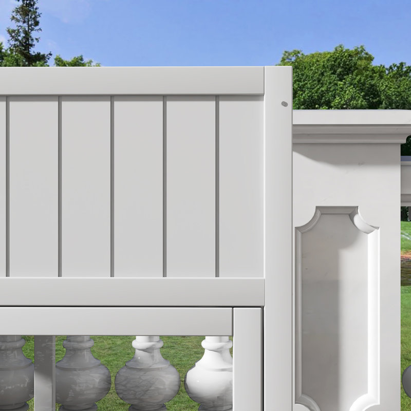 Serre de jardin avec roulettes et 2 portes compactes, Blanc