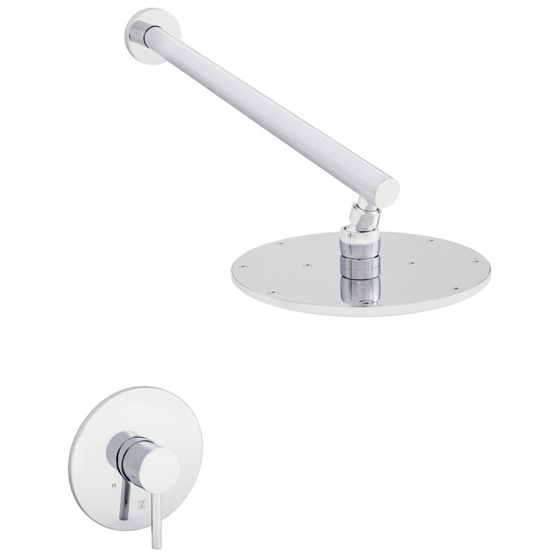 Complete Shower System with Rough-in Valve, Chrome