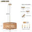 Lustre tambour 6 lumières Beatric-587675674