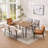 Modern Upholstered Dining Chair With Armrests And Backrest, Stylish Dining Chair With Removable Upholstery-1935926067