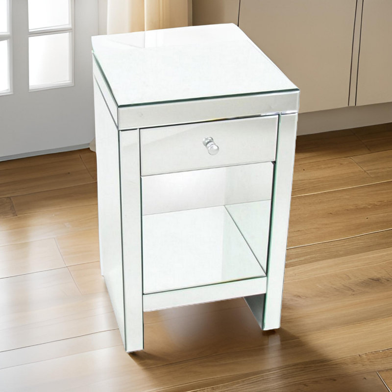 14'' W Solid Wood Nightstand