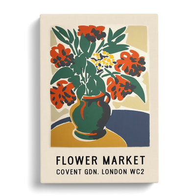 Covent Garden Flower Market Exhibition No.2 - Wrapped Canvas