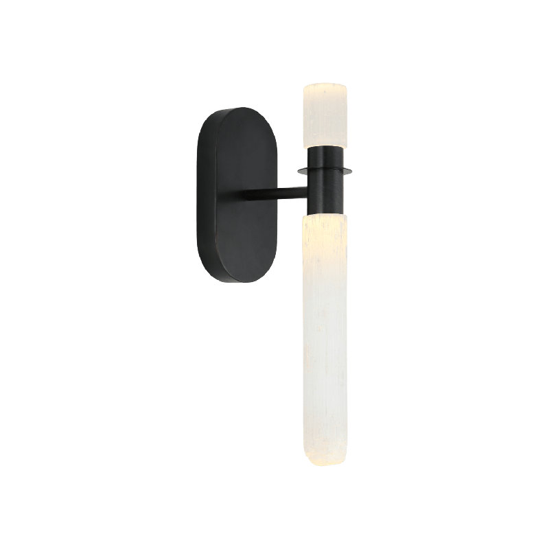 Applique murale simple en verre Strion, 1, 15.3" H x 3.9" W x 3" D